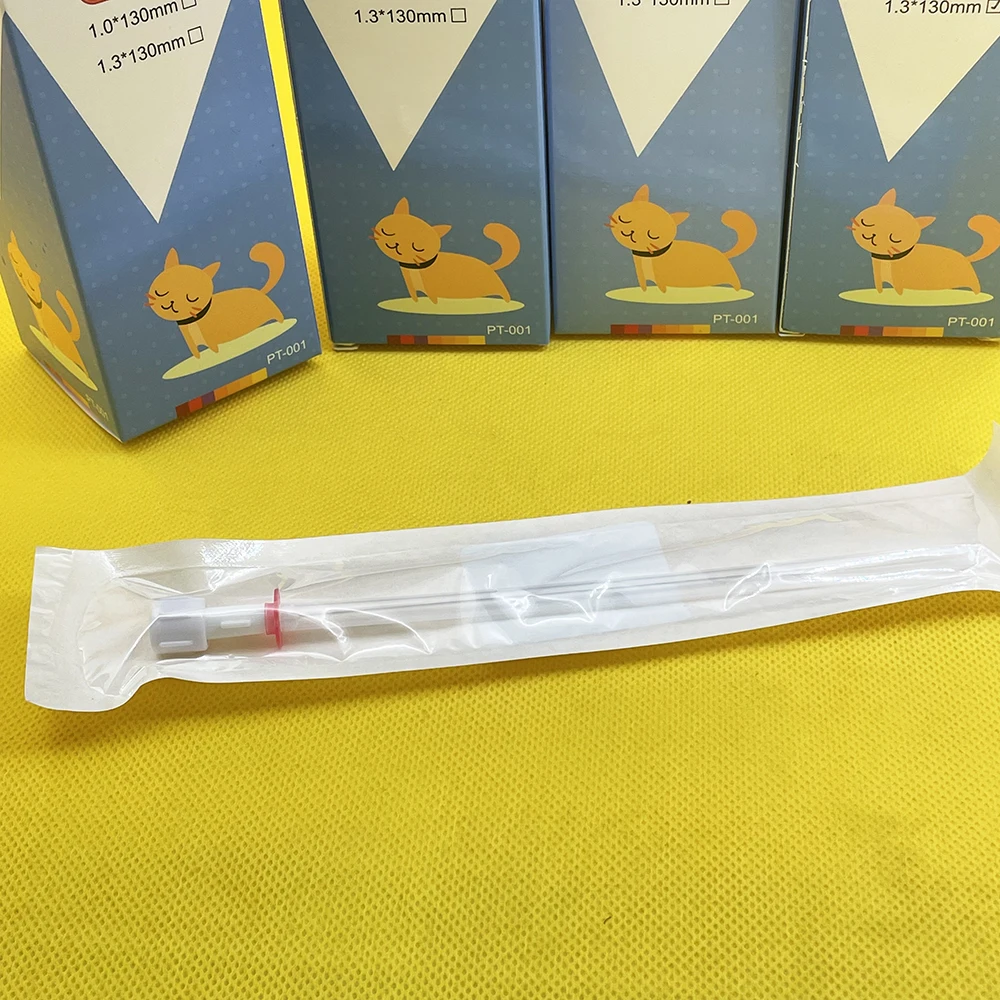 Pet Cat Urinary Catheter With Luer Lock Close End Relieve Urethral Obstruction FLUTD Treatment Retention Unblock Tool