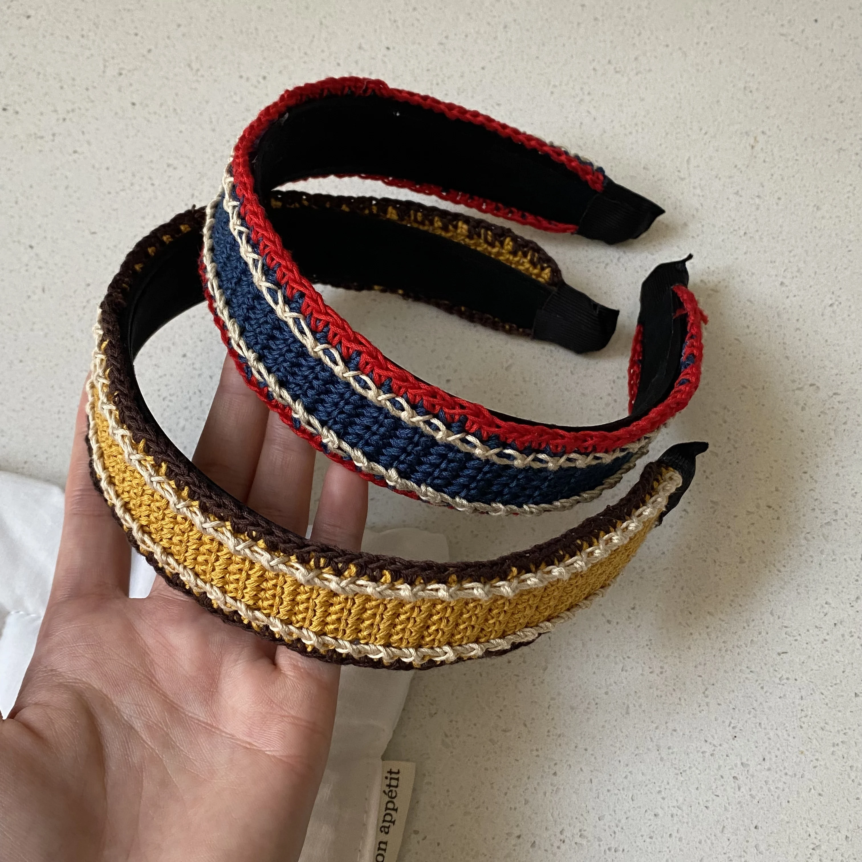 1PC Bohemian Crochet Headbands Set, Vintage - Style Hair Accessories for Women, Cute Hairbands for Daily and Party Wear