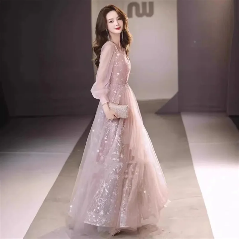green emerald velvet dress A-line Classy Long Sleeves Chiffon Evening Dress La Divine CD0171 – Sparkly  Gowns main image 1