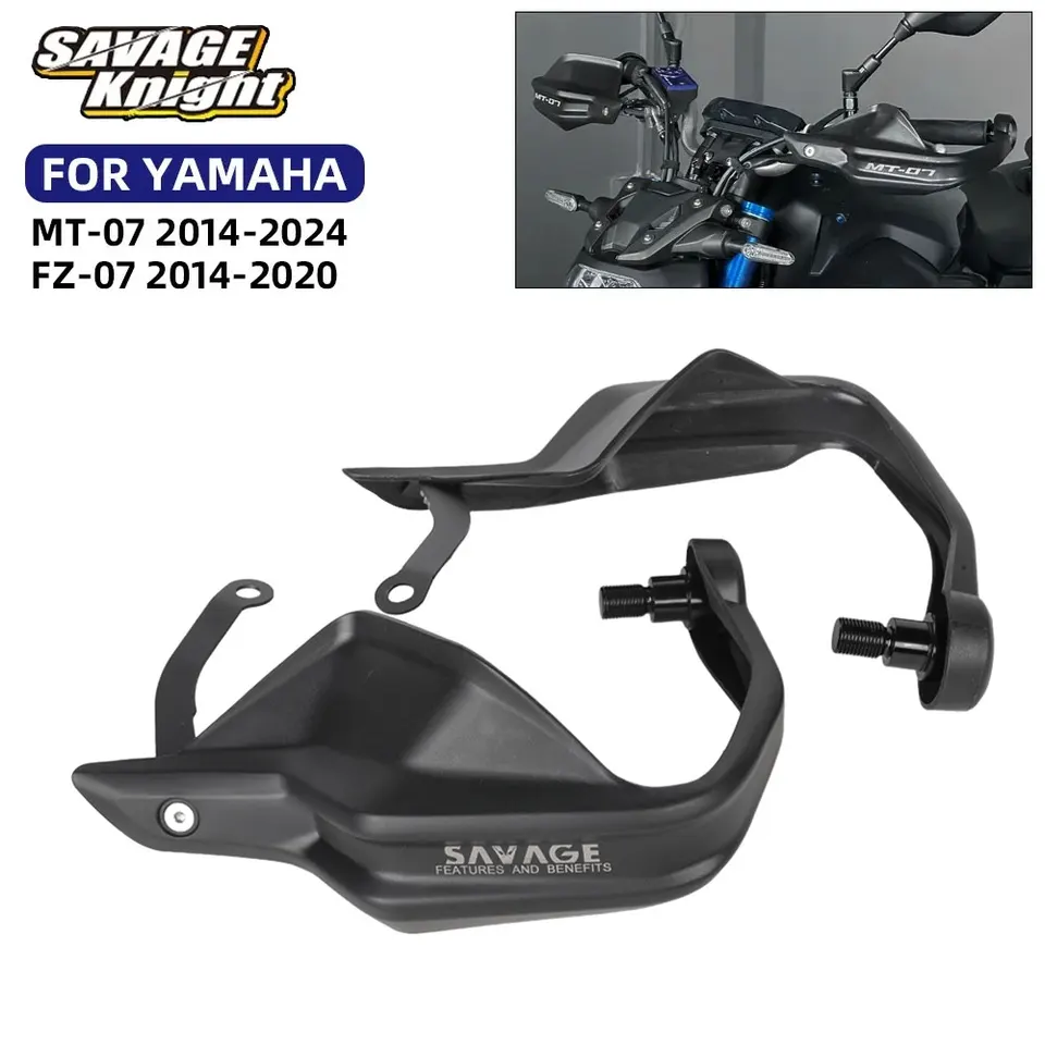 Paramani Manubrio Per Yamaha Tenere 700 XTZ700 (2019-2024) – Protezioni In Nylon Nero, Kit Completo Per Moto