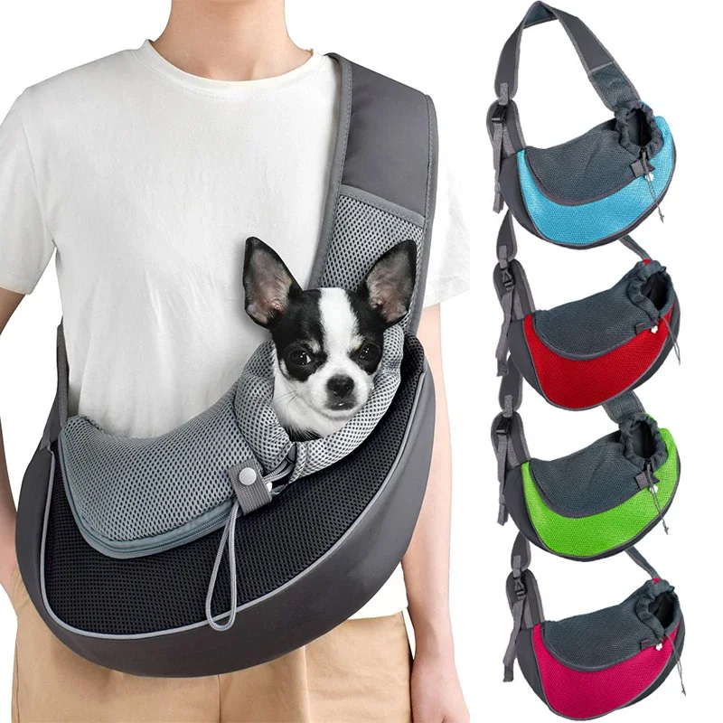 Pet Carrier Bag Pet Cat Dog Carrier Backpack Travel Tote Shoulder Bags Mesh Sling Carry Pack Pet Carrying Supplies Crossbody Shoulder Bag