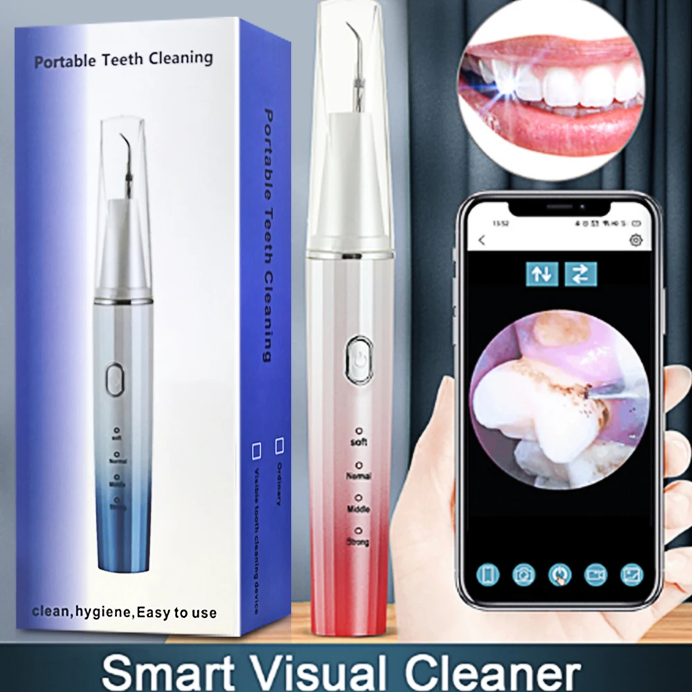 Visual Ultrasonic Dental Scaler for Teeth Tartar Stain Tooth Calculus
