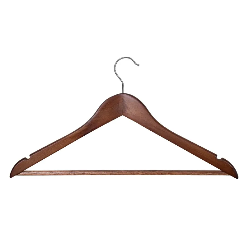

Wood Suit Hangers, 5 Pack, Walnut Finish