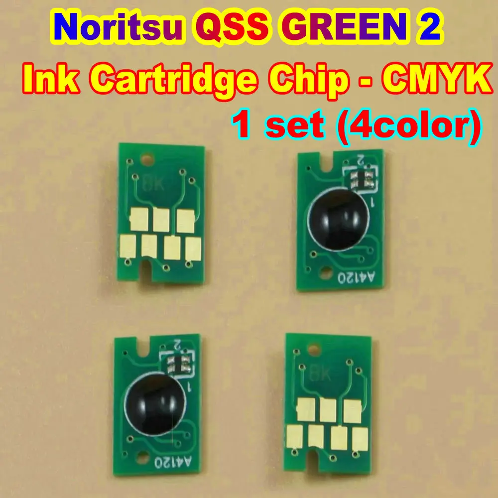 

Disposable Ink Cartridge Chip For Noritsu QSS GREEN 2 Printer Ink Chip One Time Use Cartridge Chip For Noritsu QSS GREEN 2 CMYK