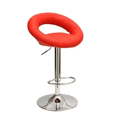 Modern Minimalist Coffee Chair Barbershop Chairs and Furniture Pink Metal Round Bar Stool Pub Height Dining Chair