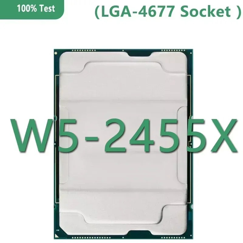 For Xeon CPU W5-2455X official CPU 30MB 3.2GHZ 12Core/24Thread 240W LGA4677 Worksation board W790 chipset Test