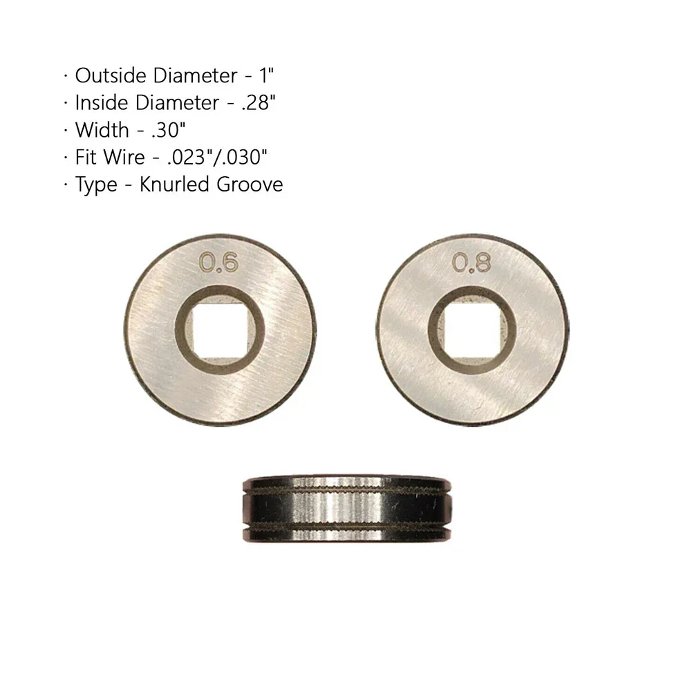 1PC MIG / MAG Drive Roll .023 .030 .035 .045 Godet Wheel Knurled V U Groove Wire Feed MIG Welder Machine Soldering Part