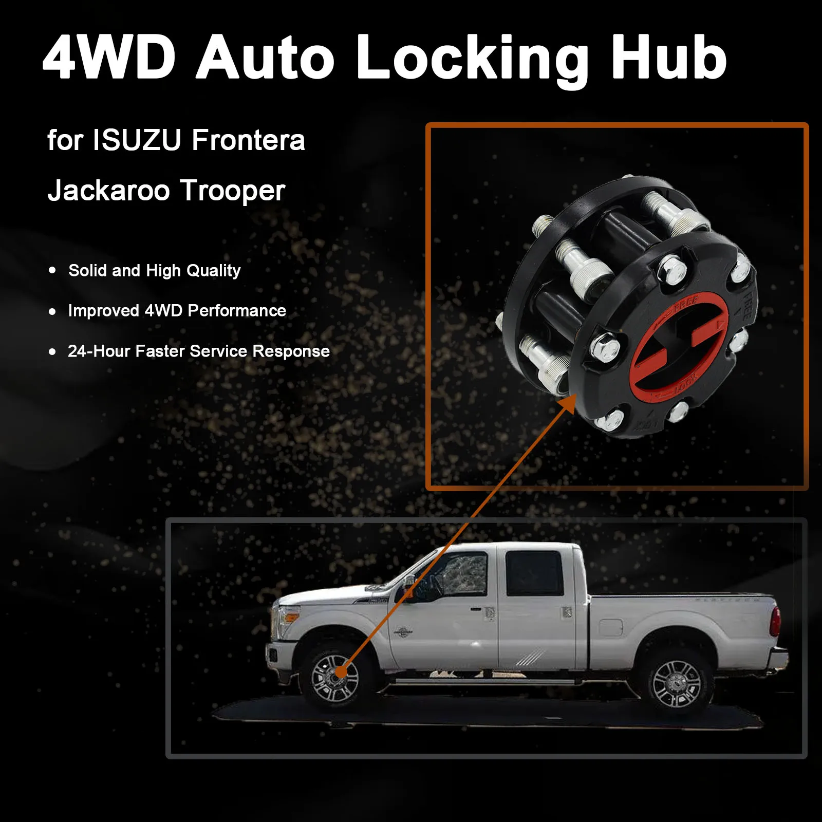 ISUZU OPEL Frontera Jackaroo Trooper 잠금 허브, 기계식 허브 자물쇠 AVM433 897113446PT 8971134460 픽업 홀더 4WD