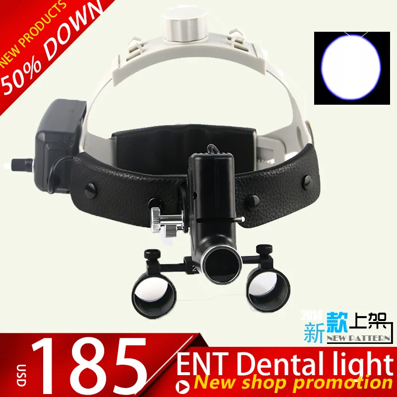 Dentist Tools Ent 2.5x Dental Loupes 5w Surgical Headlamp Wireless 5w Led Light Surgery