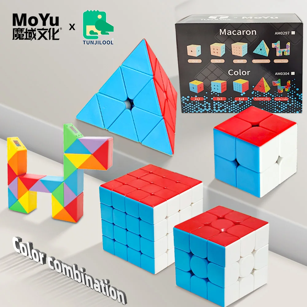 MoYu Magic Cube Set Meilong 3x3 Professional Speed Cube Set 2-5PCS Colorful 2x2 4x4 Speed Puzzle Toys Kids Gifts Cubo Magico
