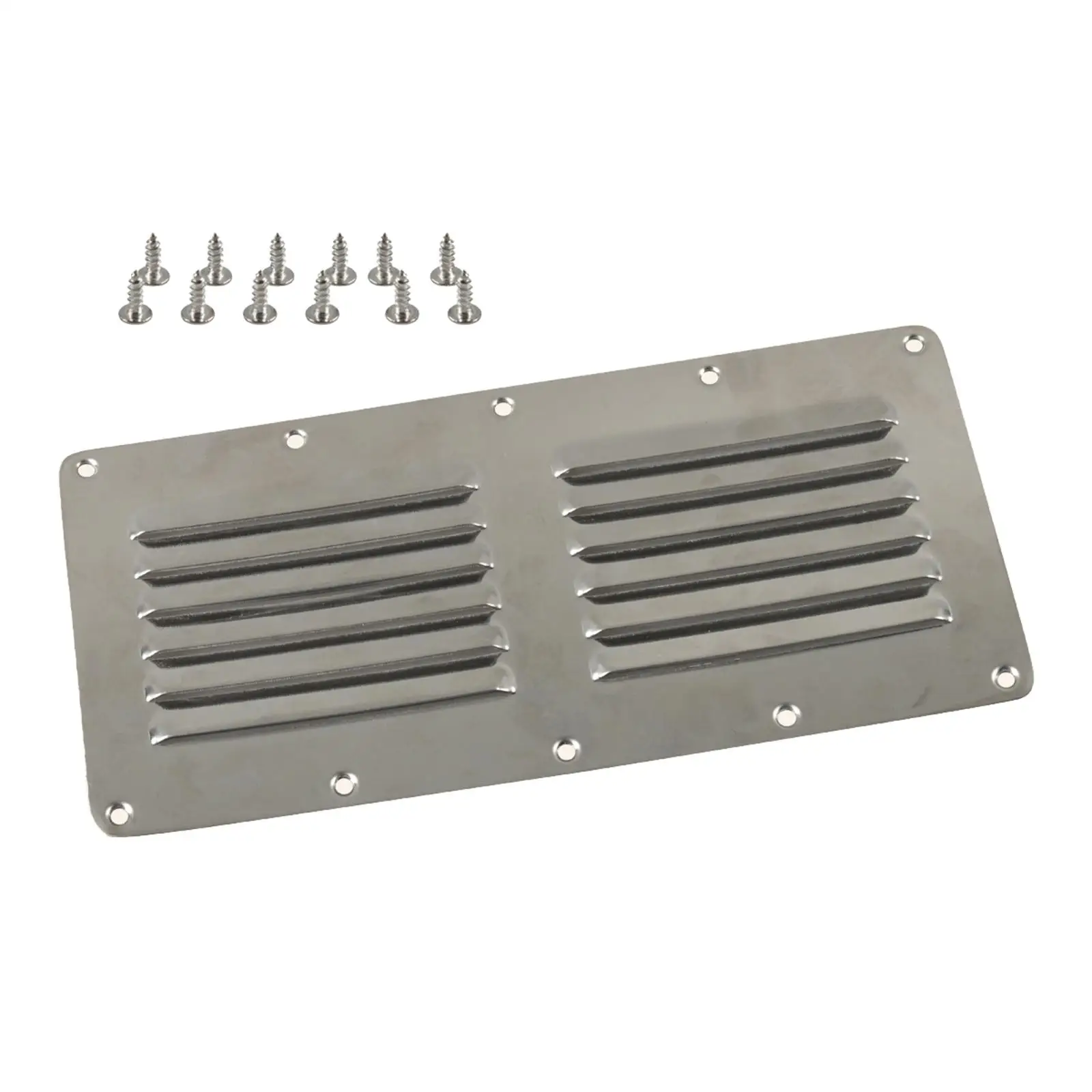 

Boat Louver Vent Durable Fittings Louvered Ventilator Stable Performance Stainless Steel for Yacht Marine Air Grill Caravan