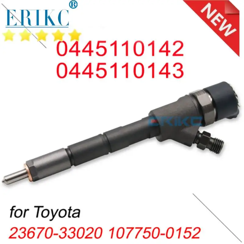 

0445110143 0445110142 Common Rail Injector 0 445 110 142 Diesel Sprayer 0 445 110 143 for Bosch Toyota 23670-33020 107750-0152