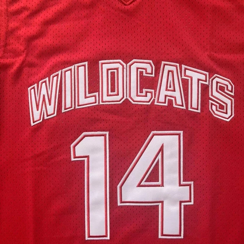 Basketball Jerseys Zac Efron Troy Bolton East High School #14 Mens