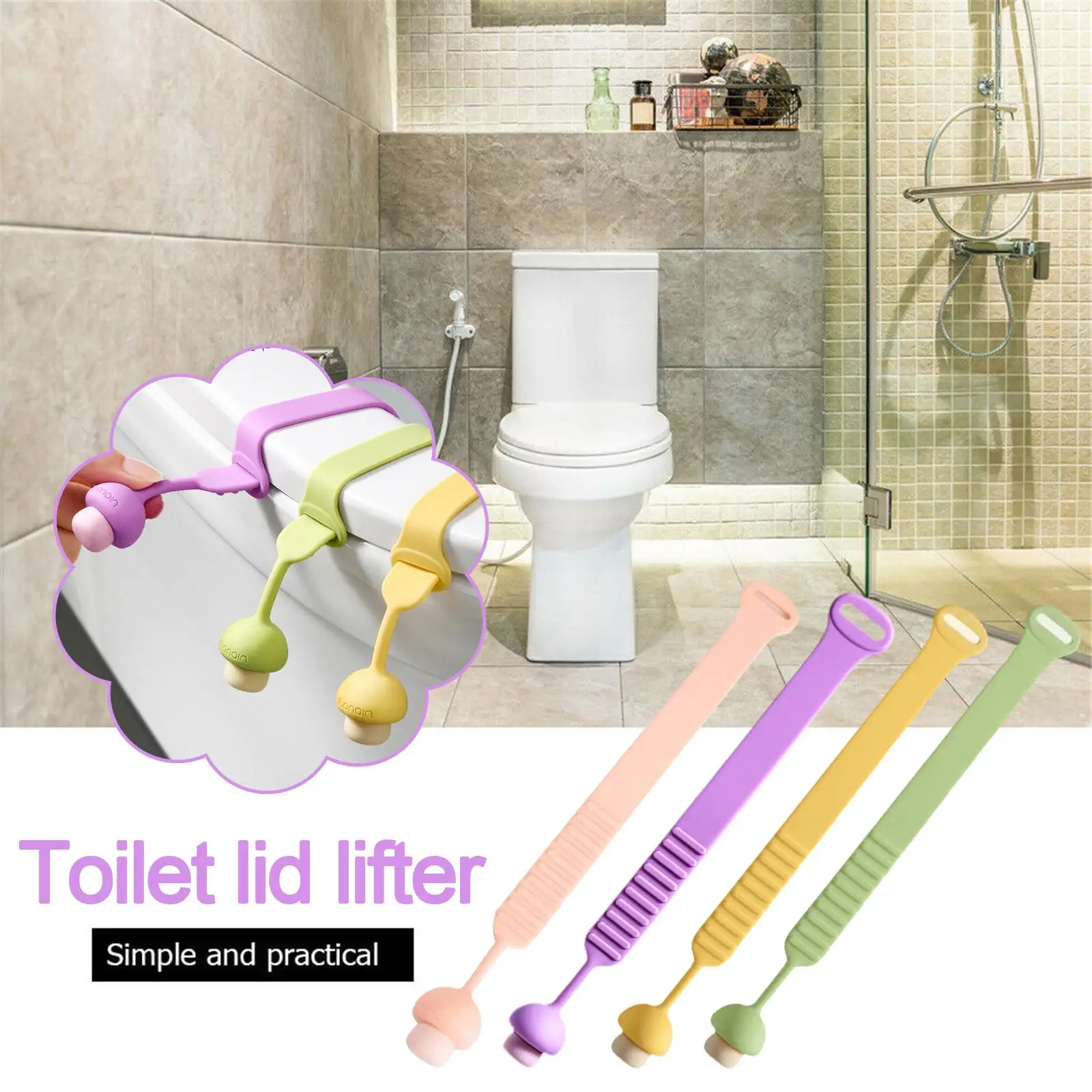 Toilet Lid Lifter Handle for Home,target_pos_content,toilet seat lifters,toilet handle