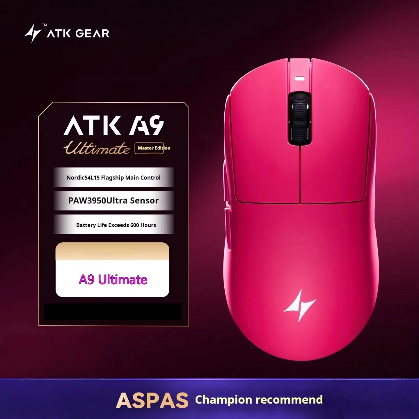 ATK A9 Ultimate Mouse Tri Mode A9ultra Max Paw3950ultra Wireless
