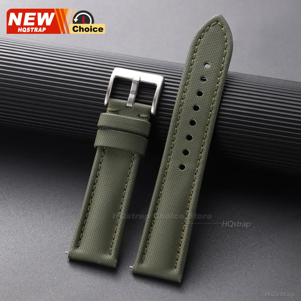 Versatile Canvas Nylon Quick Release Watch Band - Universal Fit