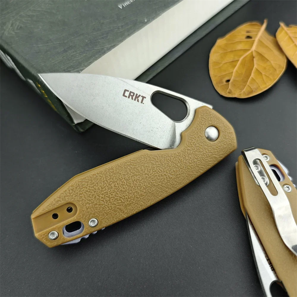 CRK 5390 Piet/7096 Lightweight Folding Knife, Satin Finished Blade GFN Handle Self Defense Fishing Outdoor Everyday Carry Knives 3