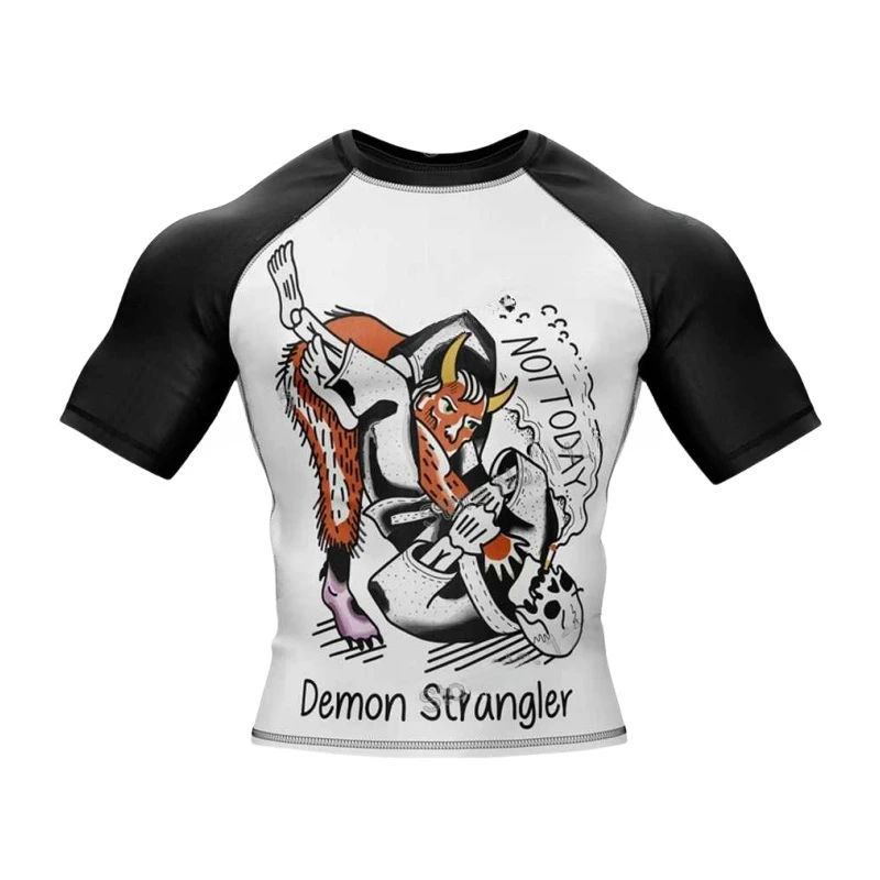 Men Boxing Tight Fitting Shirt Men MMA Clothing Combat Training T-Shirts Fitness Training Tops Summer Strong Men Muscle Tops Sports Apparel Mens T Shirt