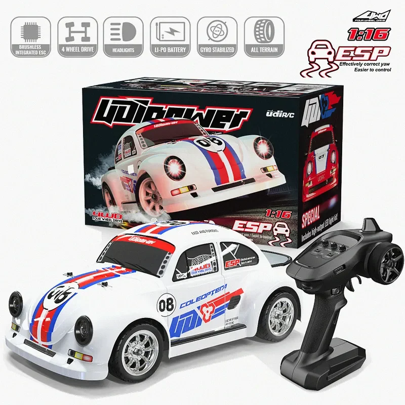 Ud1608 ud1608pro RC 1/16 帮Ʈ 귯ø , 4wd LED Ʈ,  40 km/h  , ҳ 峭  , 2.4g