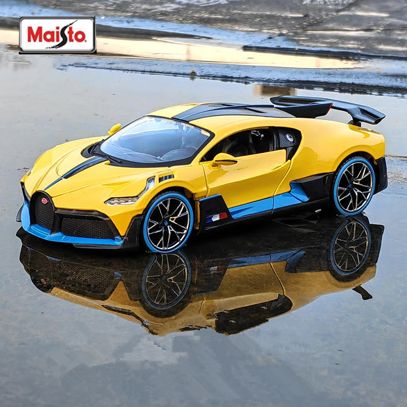 

Модель спортивного автомобиля Maisto Bugatti DIVO 1:24, литая металлическая игрушка, Модель гоночного автомобиля, модель имитации коллекции, подарок для детей