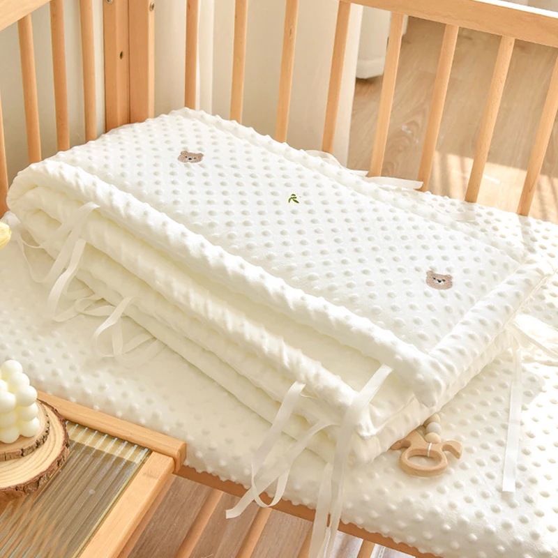 Paraurti per biancheria da letto per neonati morbidi per cartoni animati Paraurti per lettino per neonato 1 pz Paraurti per culla Anti-collisione Paracolpi per biancheria da letto per bambini - immagine 6