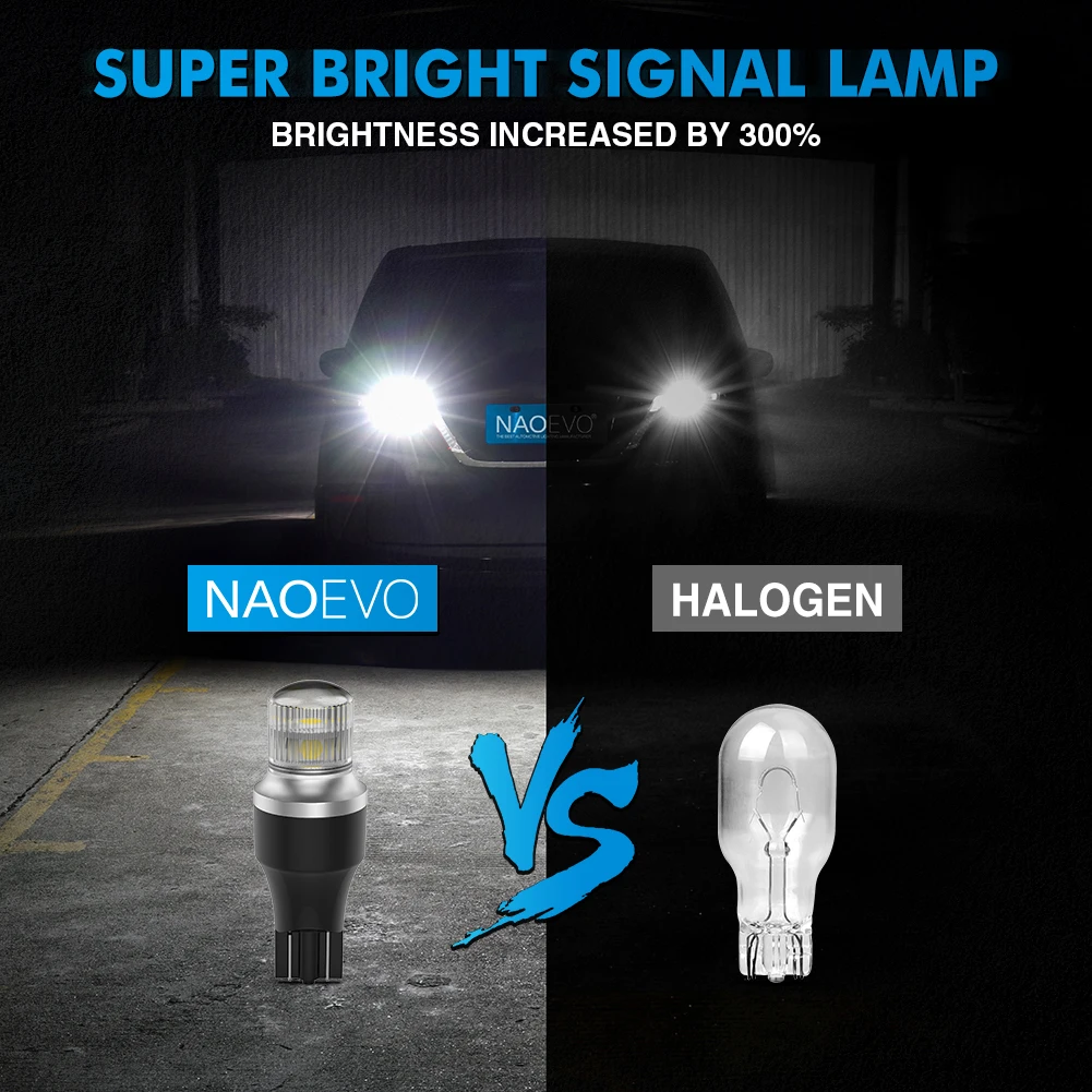 NAO-W16W LED T15  ,   CANBUS,  , 12V  ڵ 5W 1000LM T16 902 912 921 3SMD 3030 ڵ 