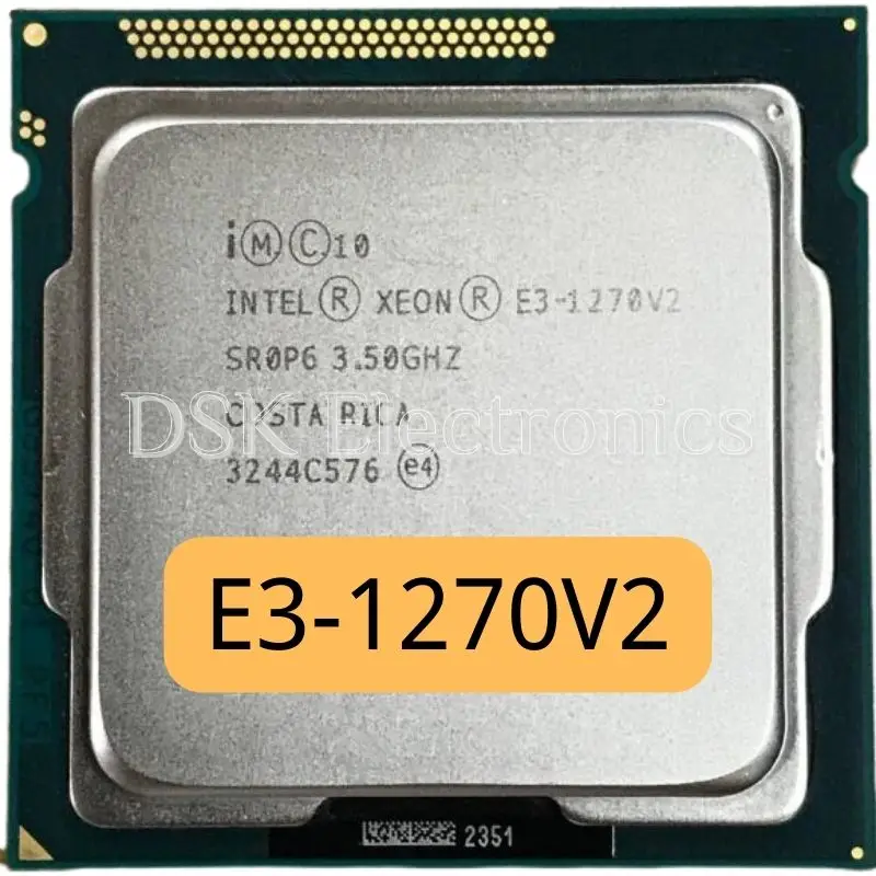 Nntel Xeon E3 1270 v2 3 3 1270v2 3 3 1270 v2 6 6 06 6 1151155 ore uad ...