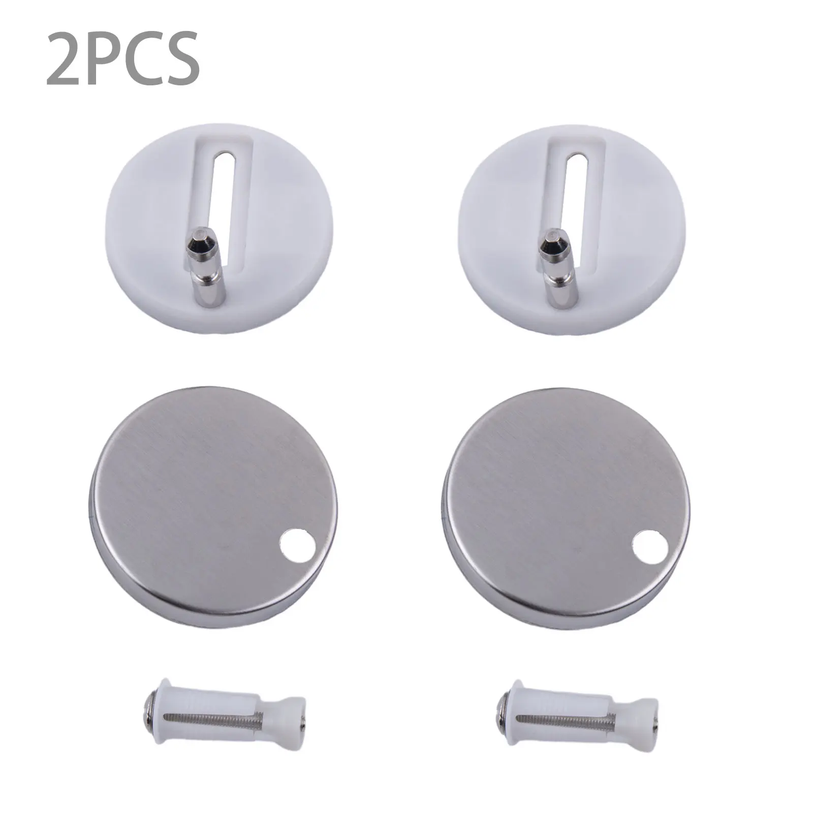 2pcs 45/55/60mm Toilet Lid Hinge Screws For Bathroom Toilet Cover Seat Hinge Connector Fixing Bolts Toilet Hardware Accessories