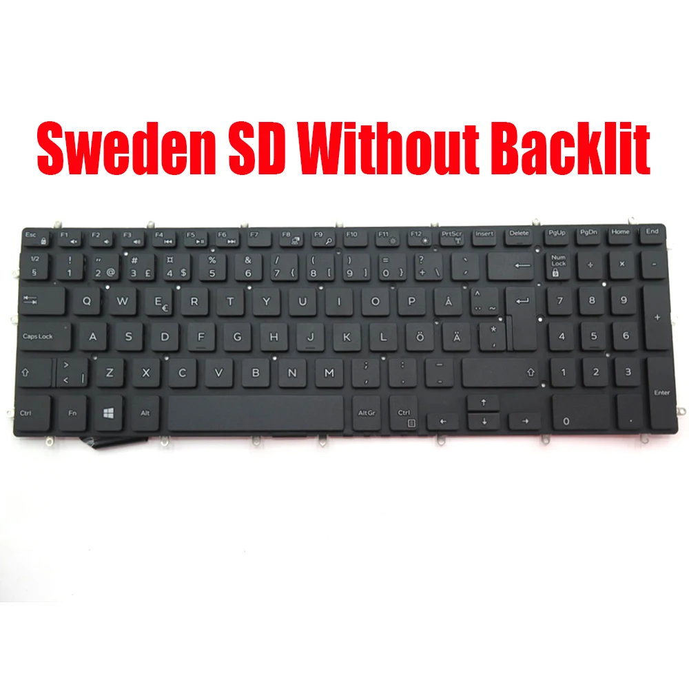 

Sweden SD Keyboard For DELL For Vostro 3580 3581 3582 3583 3584 3590 3591 5568 7570 7580 For Latitude 3500 3590 New