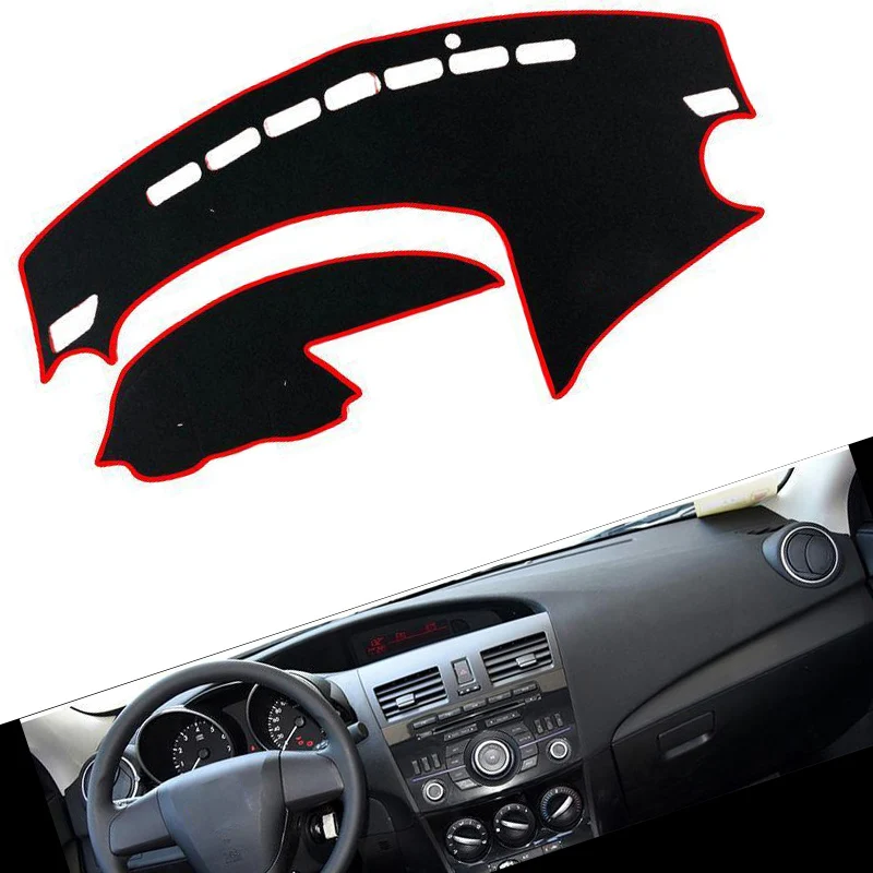 Copertura Cruscotto Antiriflesso E Anti-UV Per Mazda 3 M3 BL (2010-2013) – Tappetino In Poliestere O Flanella, Installazione Facile E Antiscivolo