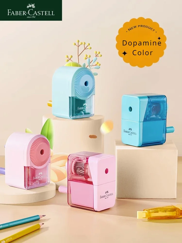 Pencil Sharpener Manual Hand Crank Sharpen 8mm in Diameter Candy Colors for Kids Artists Student Office Stationery