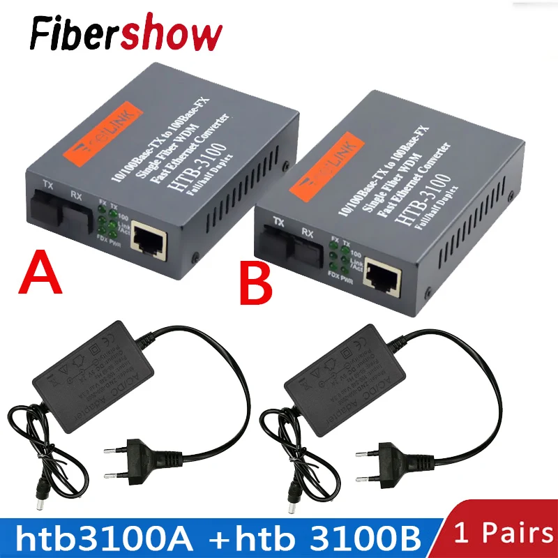 High Quality Optical Fiber Media Converter 10-100M