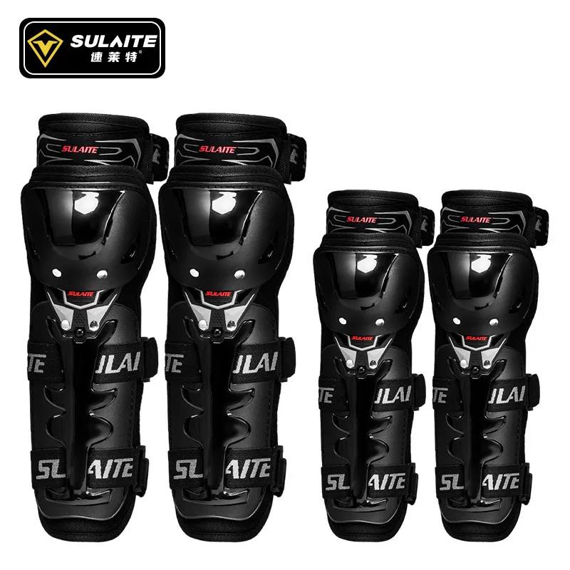 

SULAITE Summer Motorcycle Windproof Riding Leg Guards Four Seasons Protection Breathable Knee and Elbow Guards