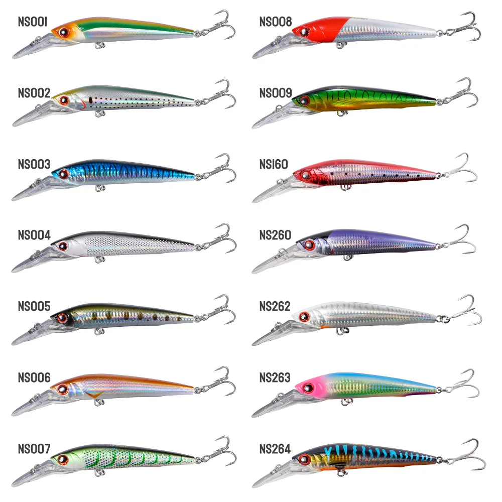 Lot De 6 Leurres De Pêche Poisson Nageur 17,6g - Eau Salée - Bar, Perche, Truite