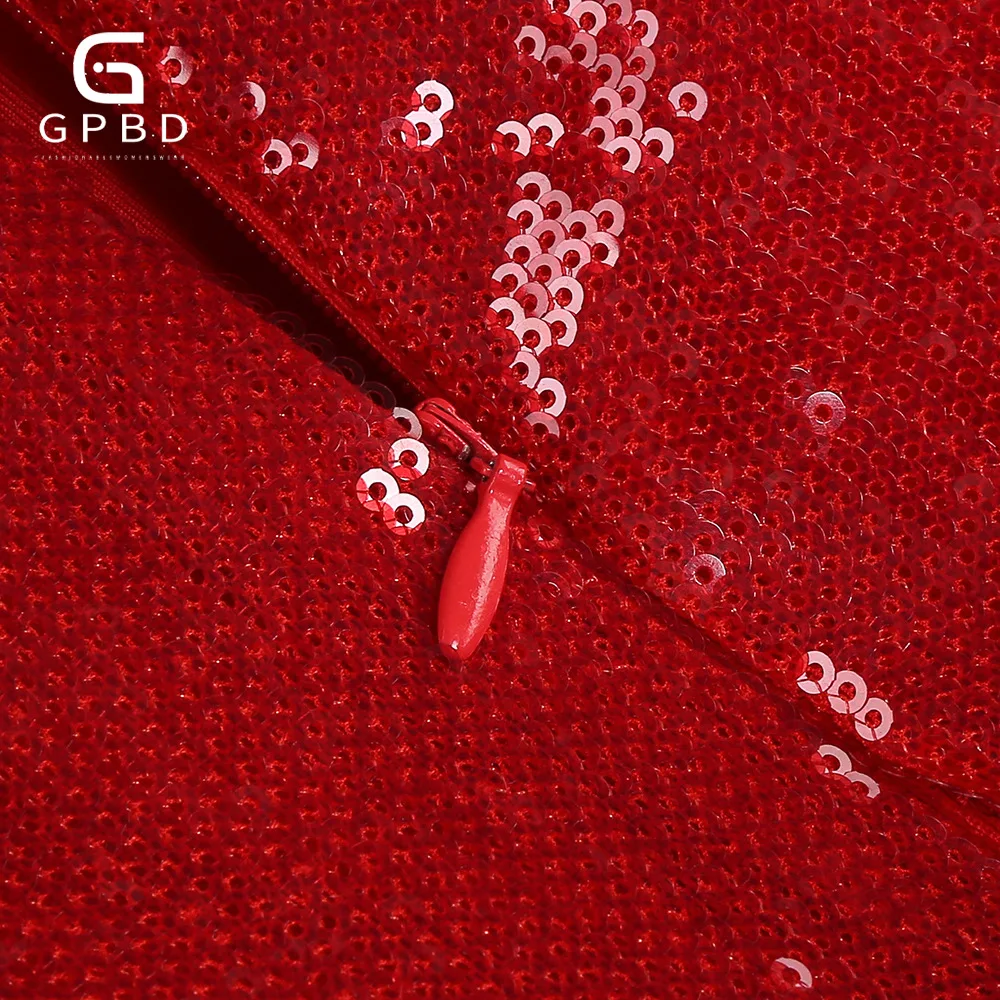 GPBD Red Shinning Women Strapless Sexy Ball Gown Mini Dress Christmas Birthday Party Dress Vestidos De Mujer Vestidos De Mujer 5