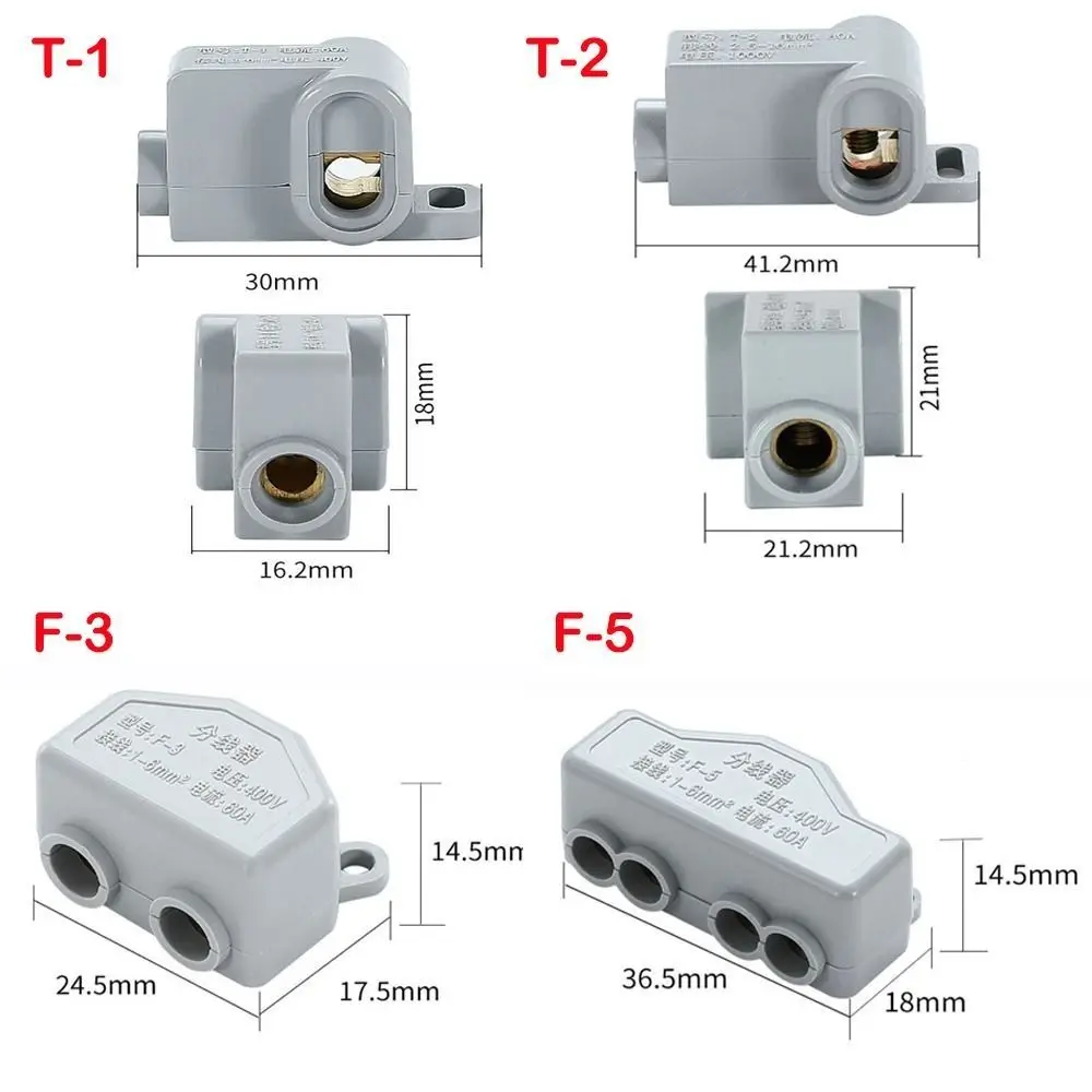 High Power Electrical Connector Brass Quick Terminal Block