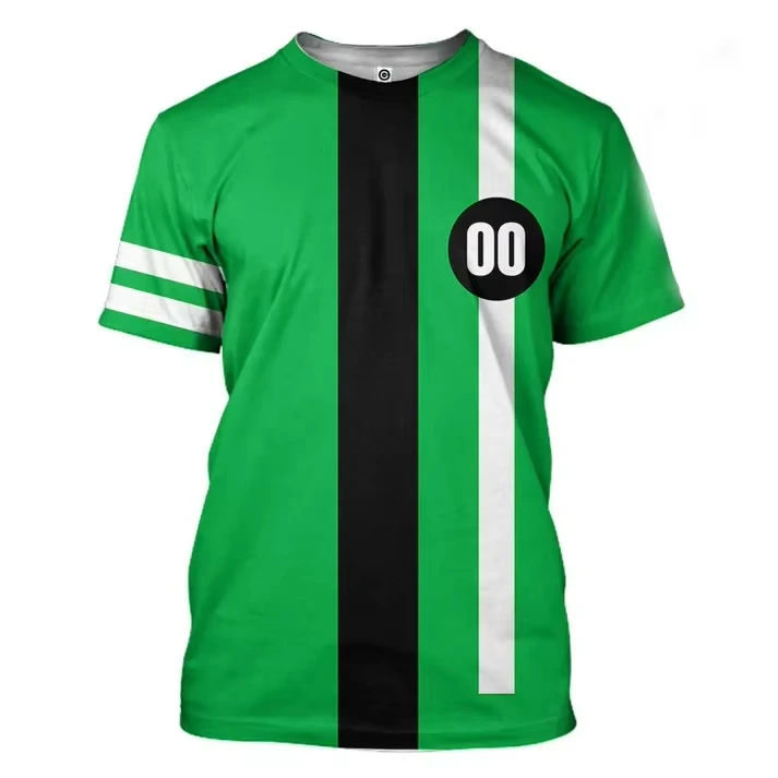 25_26 Neue Herren Sommer-Herbst 3D-Druck Hot Anime Ben No.10 T-Shirt Jungen Damen Streetwear Freizeit Mode Tee Outdoor Sport Top – Detail 13