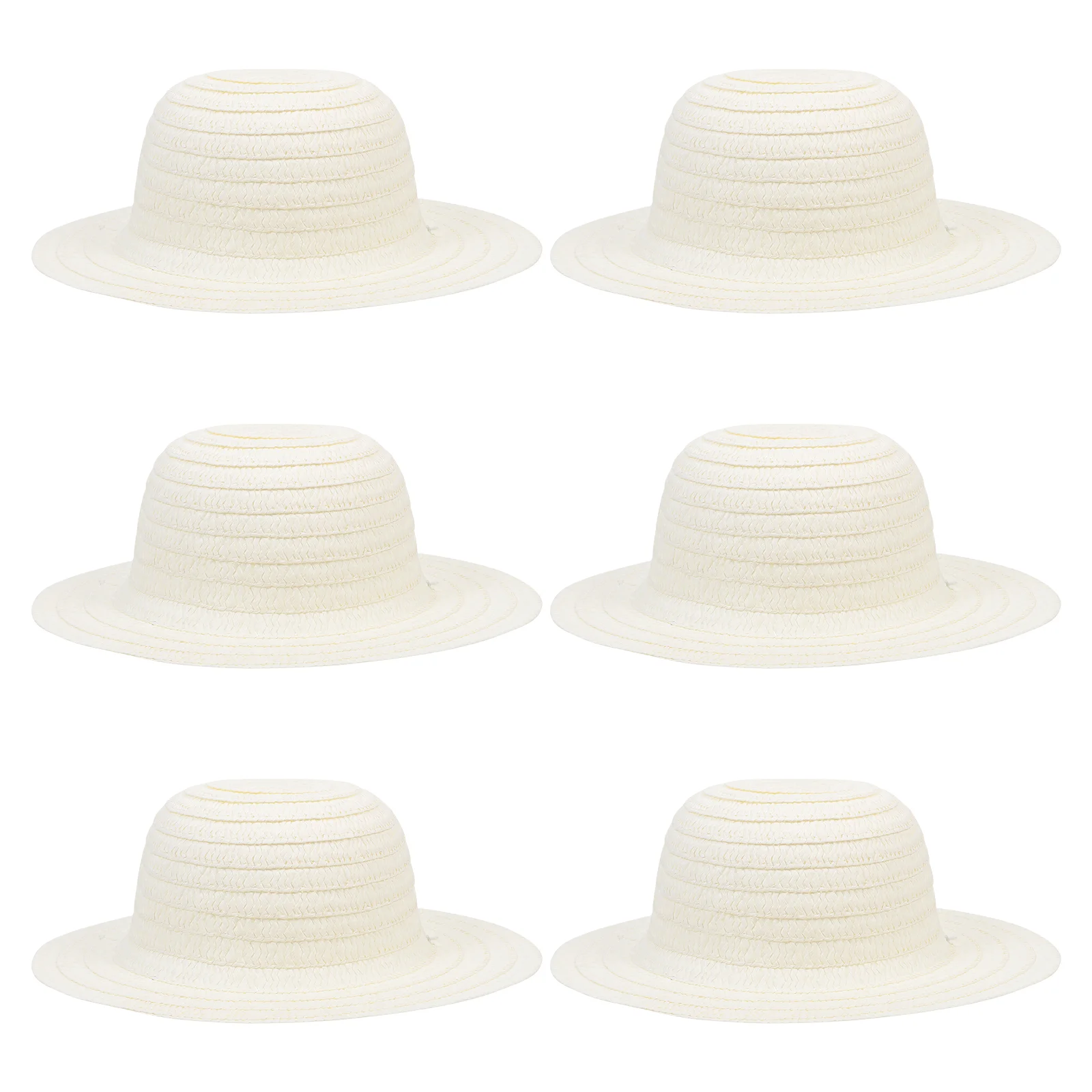 

6 шт., детская соломенная шляпа с рисунком