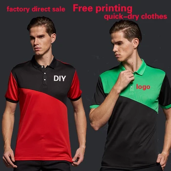 Camicia POLO abiti da lavoro patchwork personalizzato colore traspirante vestiti ad asciugatura rapida bavero manica corta top car beauty 4S shop decora