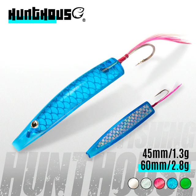 Hunthouse 6 개/가방 Surf yumizuuno Plasti Cspinners 숟가락 낚시 미끼 Trolling 45 미리메터 60 미리메터 낚시 미끼