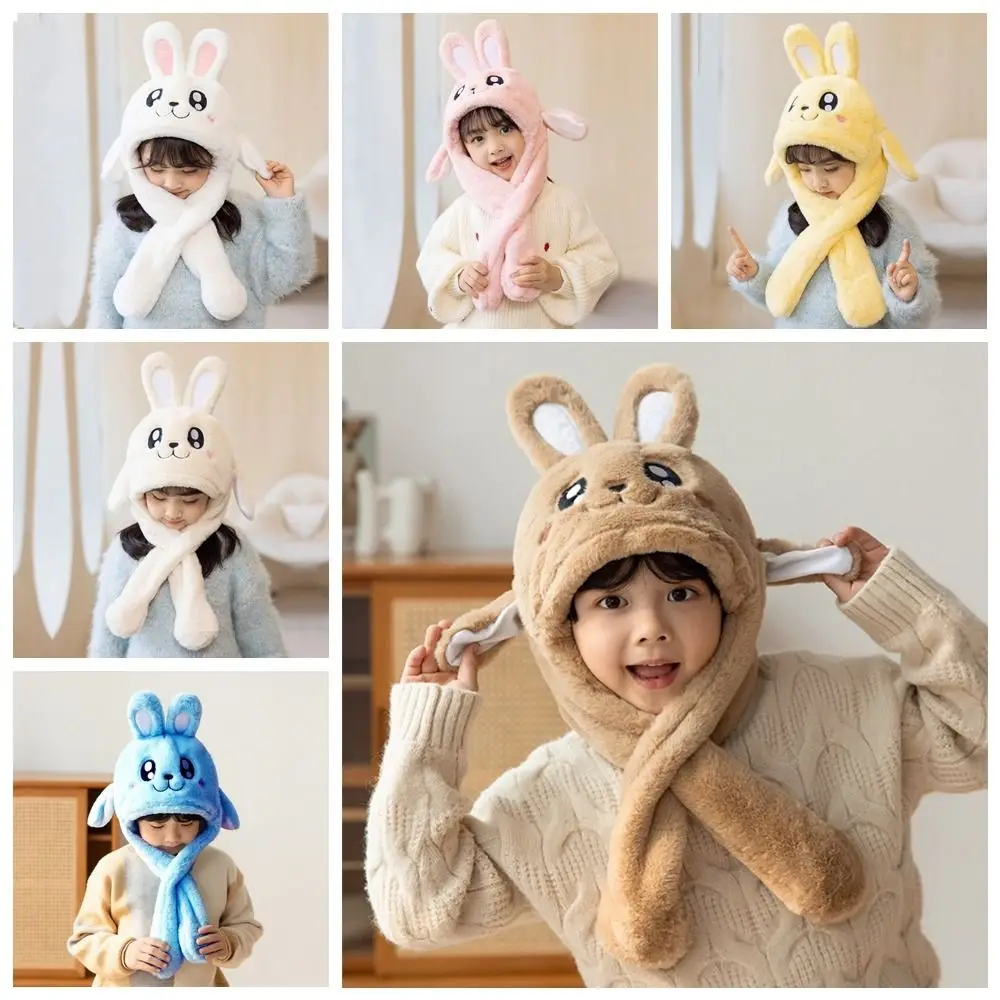 

Bunny Ear Ear Moving Jumping Hats Winter Hats Cute Novelty Bunny Ear Caps Plush Creative Plush Rabbit Winter Caps Kids