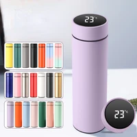 Temperature Display Insulated Vacuum Flask Replaceable Battery Thermos Cup Double Wall Steel Water Bottle Sports Thermos Bottle 1