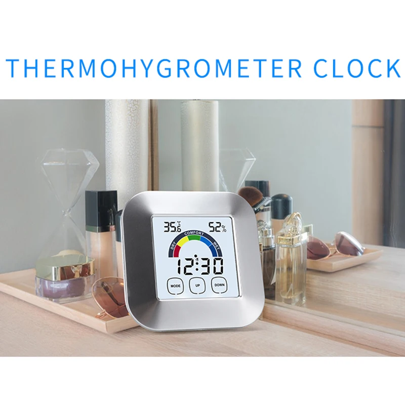 

Цветной круглый ЖК цифровой термометр, гигрометр, измерители температуры в помещении с удобным индикатором уровня