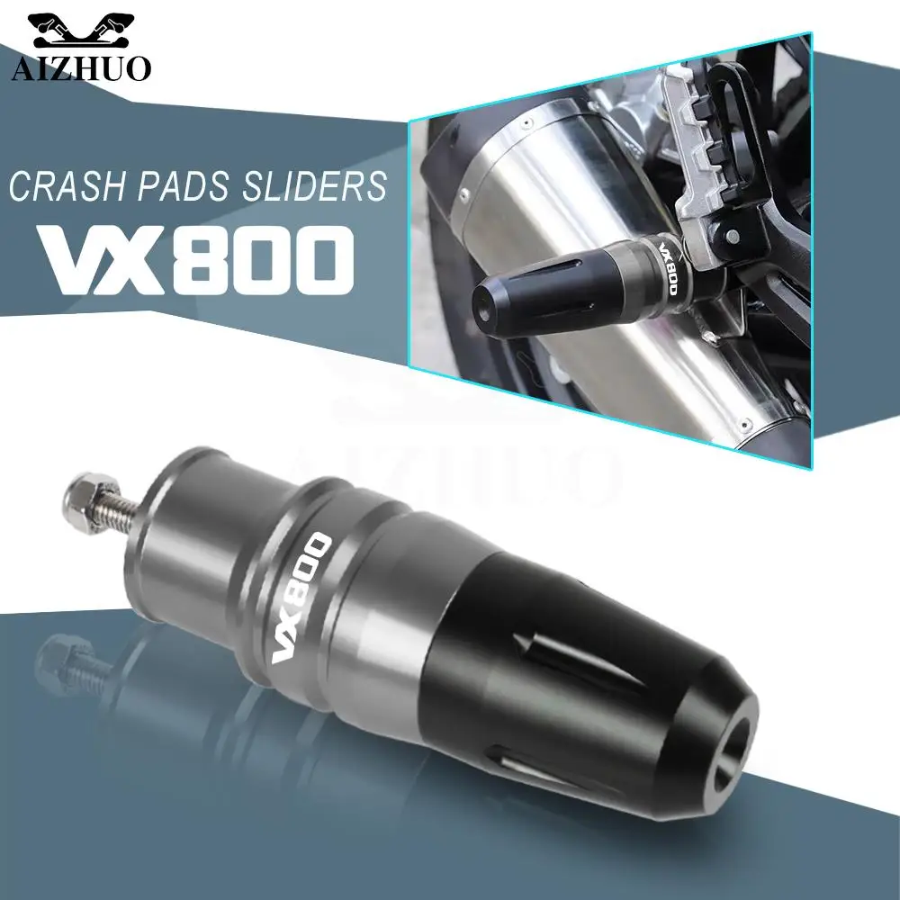 

For SUZUKI VX800 VX 800 1990-1996 1995 1994 93 Motorcycle CNC Accessories Falling Crash Bar Protection Exhaust Sliders Protector