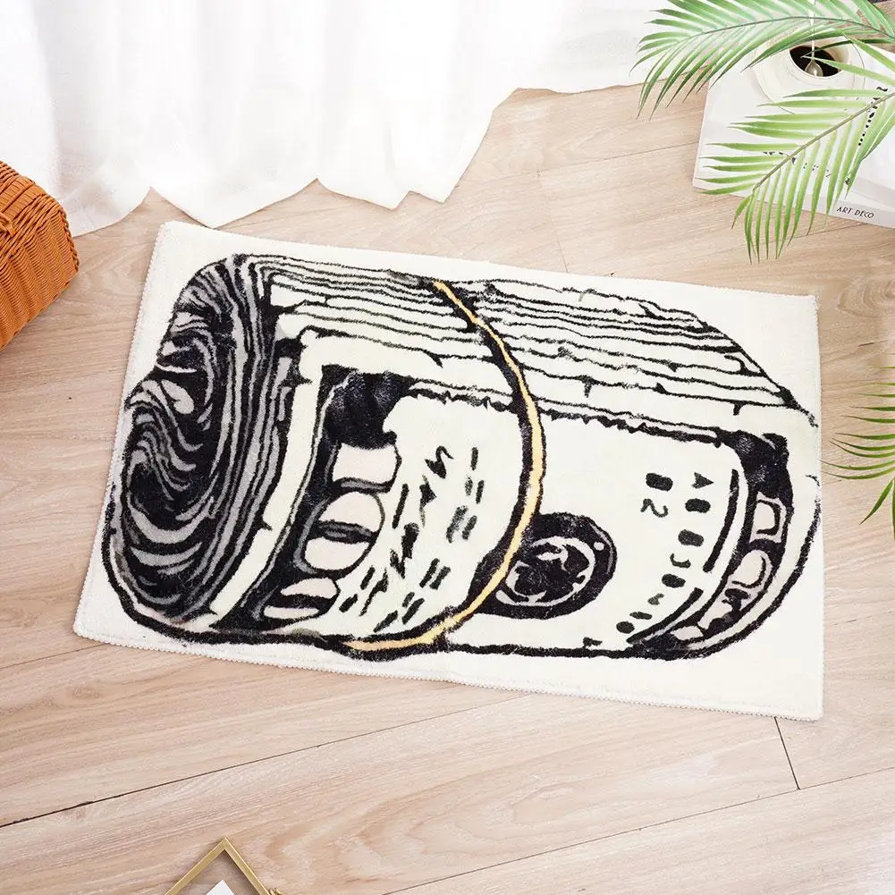 Creative US Dollars Carpet Bedroom Bedside Plush Mat Fashion Modern Living Room Carpet Cloakroom Fluffy Rug Home Decoration
