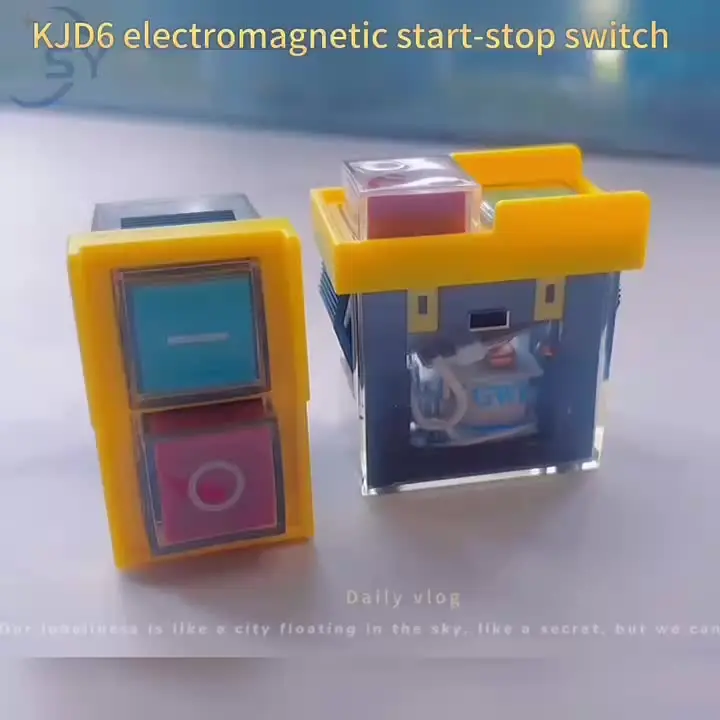 2 Interruttori Sicurezza KJD6 5E4 - 250V 6A, IP55, A Pulsante, Per Macchine Utensili - Foto 3