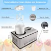 2.2-Quart Ice Cream Maker with Compressor, No Pre-Freezing, Stainless Steel Ice Cream Maker Machine with LCD Display, Timer 4