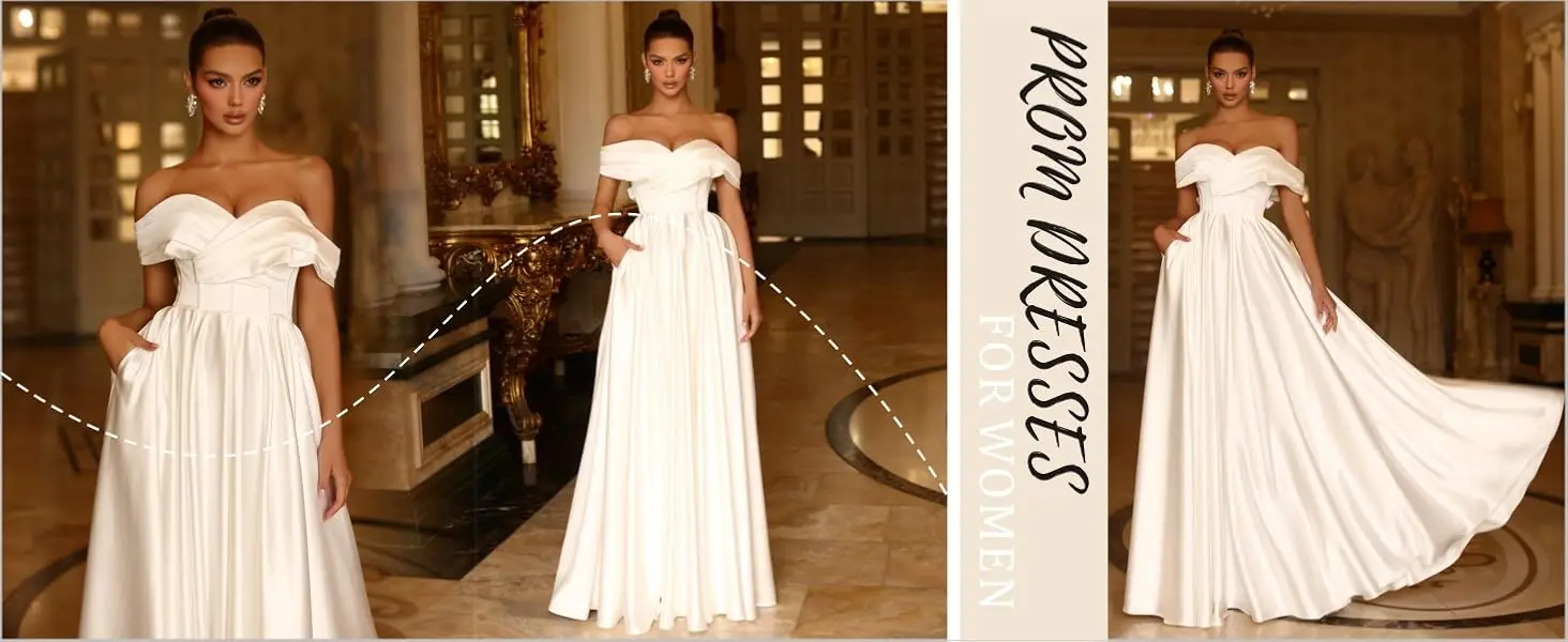 Ballkleid, Satin-Ballkleid-Korsett, Satin-Ballkleid, Brautjungfernkleider für die Hochzeit