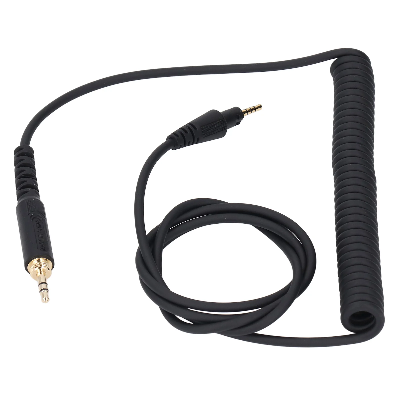 Headphone Sound Cable Long Spring Extension Sound Cable with 3.5mm Plug 6.3mm Adapter for Pioneer DJ HDJ CUE1 HDJ CUE1BT X5 X7