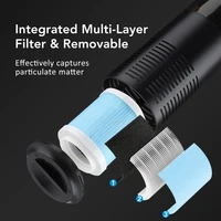 Mini purificateur d'air pour voiture, élimine les odeurs d'animaux de compagnie/fumée, ioniseur, bâton d'arôme, désodorisant à ions négatifs, lumière ambiante 2
